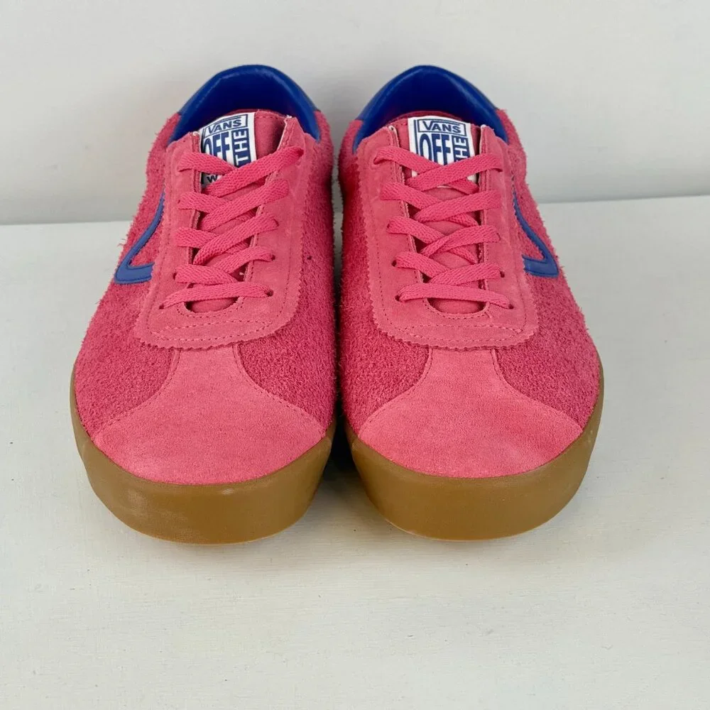 Men's Size 13 - VANS Low Suede PopCush Bambino Honeysuckle/Blue Sneaker